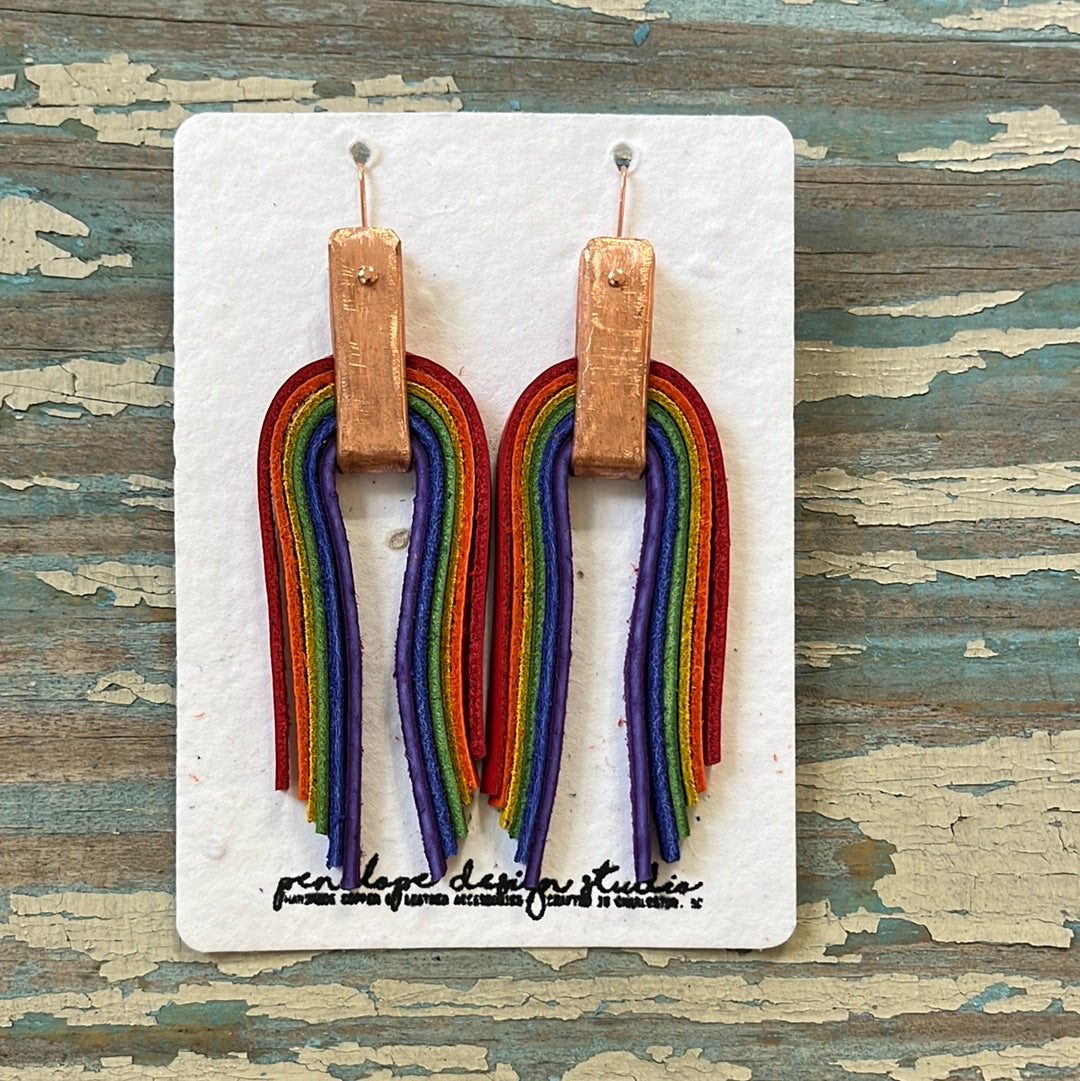 Ellery Rainbow Tourmaline Waterfall Tassel hotsell Earrings