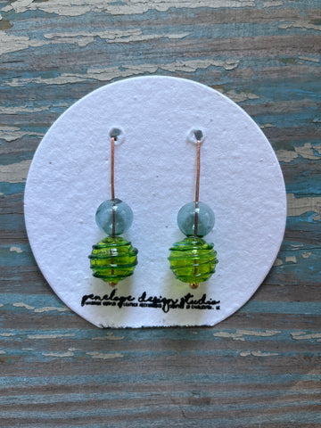 glass collection - turquoise and green