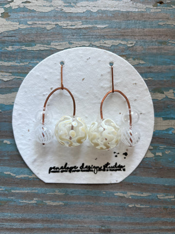 glass collection - clear and cream