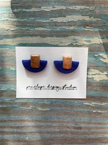 petite half moon mini - cobalt blue