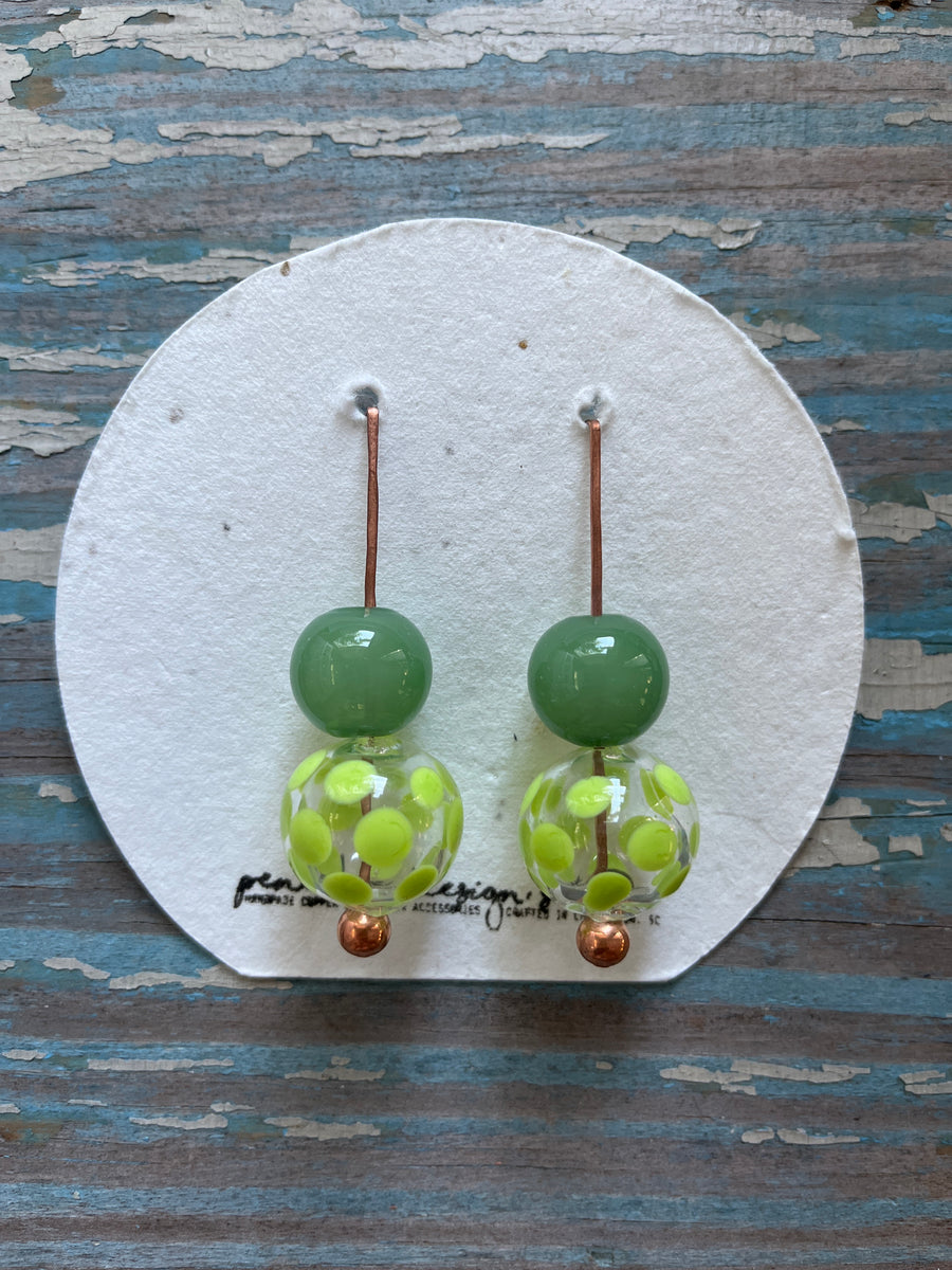 glass collection - greens