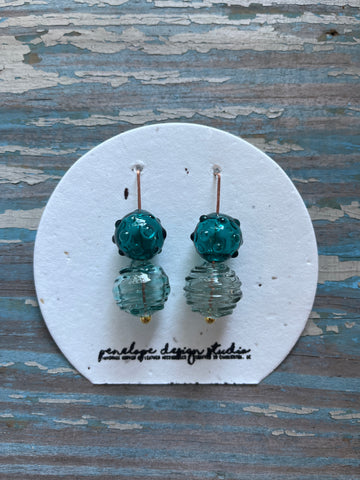 glass collection - light and dark turquoise