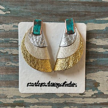 patina collection - gold, opalescent gold, silver