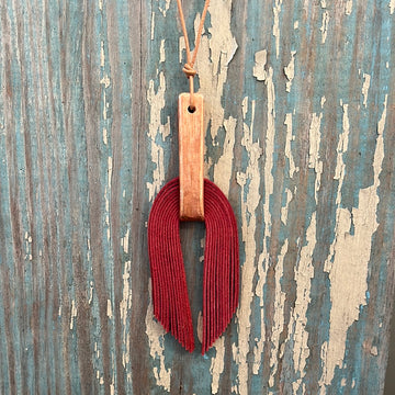 waterfall necklace - red
